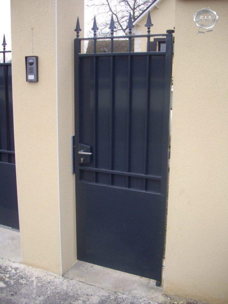 Portillon gris anthracite